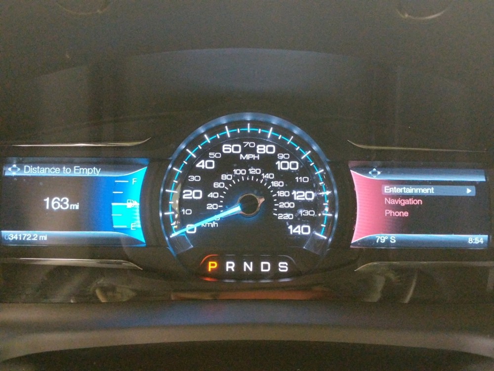 2015 Ford Flex - Odometer Close Up