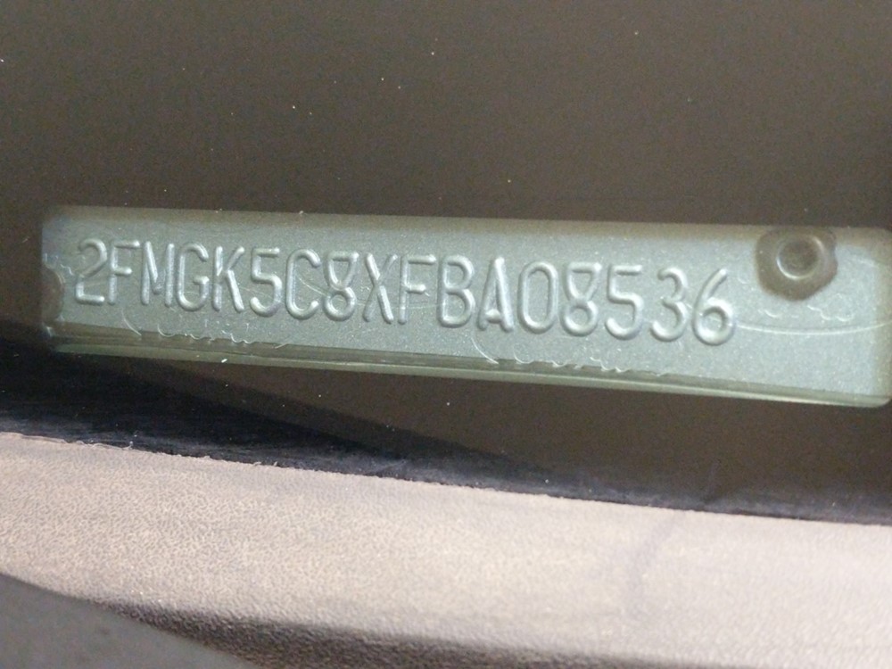 2015 Ford Flex - VIN Plate