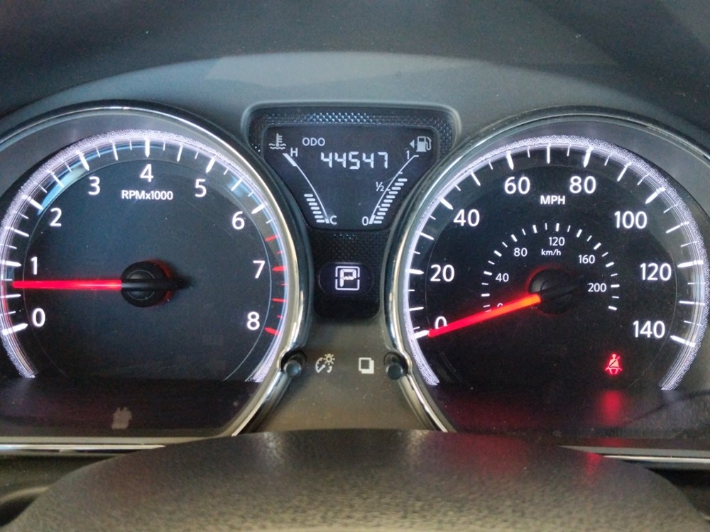 2017 Nissan Versa - Odometer Close Up
