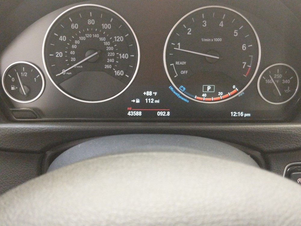 2015 BMW 428i - Odometer Close Up