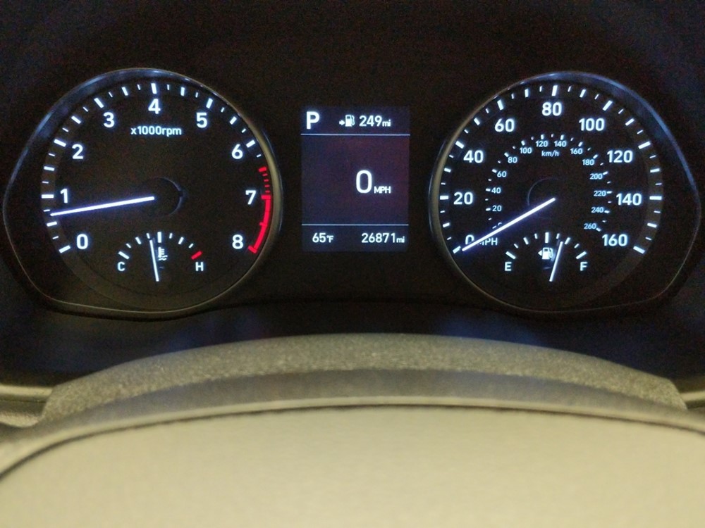 2018 Hyundai Elantra - Odometer Close Up