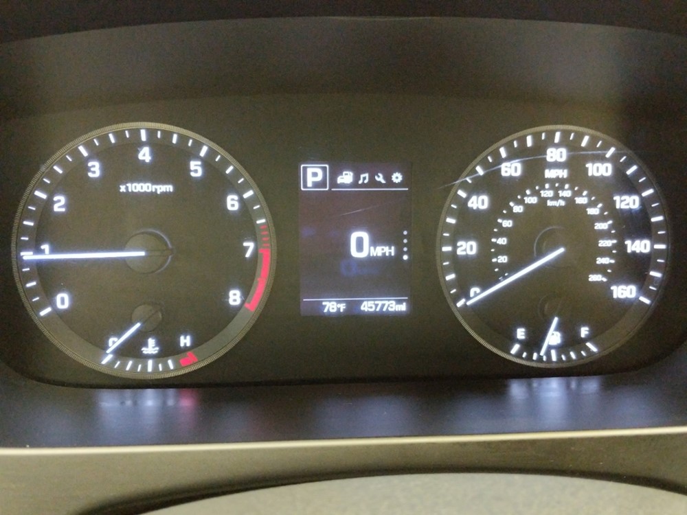2017 Hyundai Sonata - Odometer Close Up
