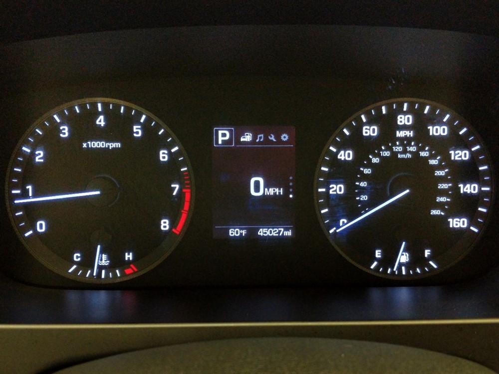 2017 Hyundai Sonata - Odometer Close Up