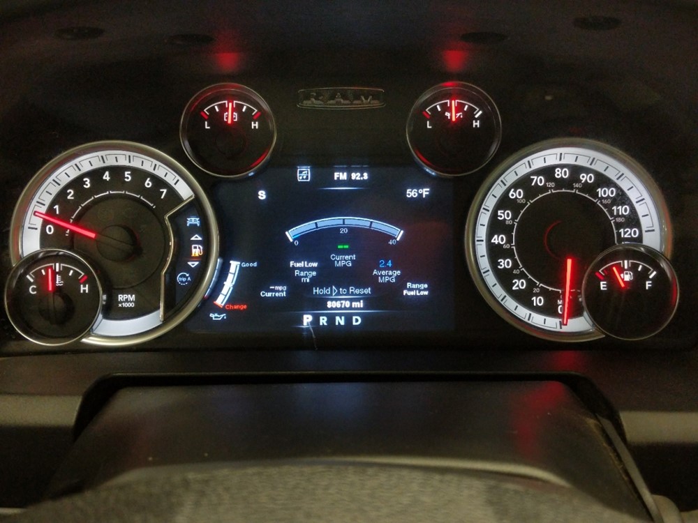2013 Dodge Ram 1500 - Odometer Close Up