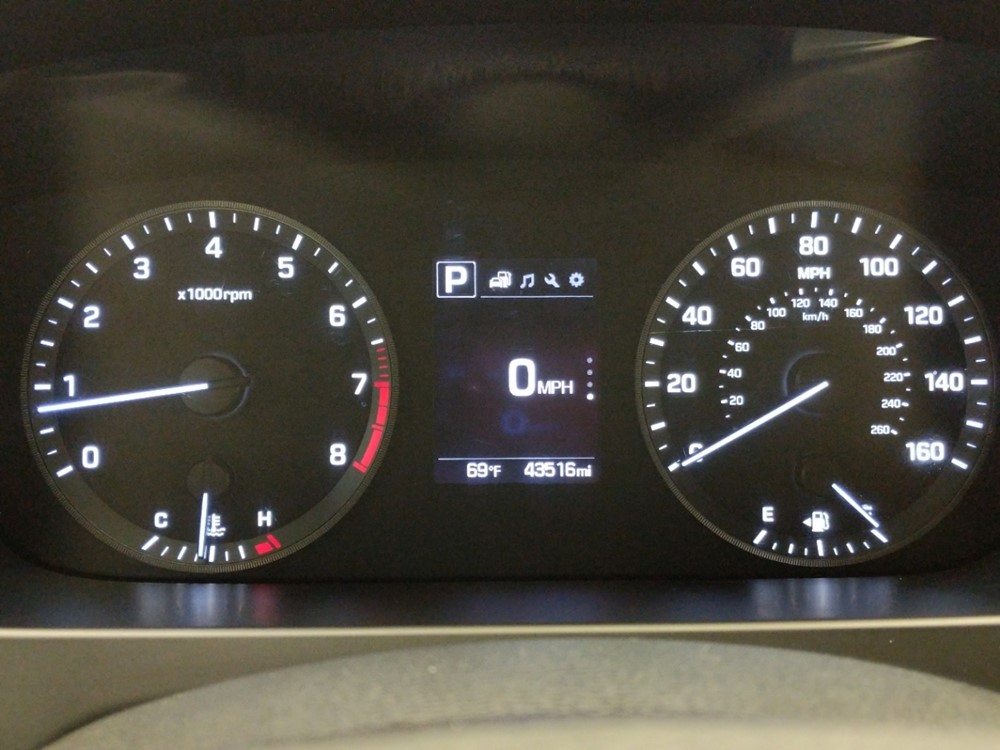 2017 Hyundai Sonata - Odometer Close Up