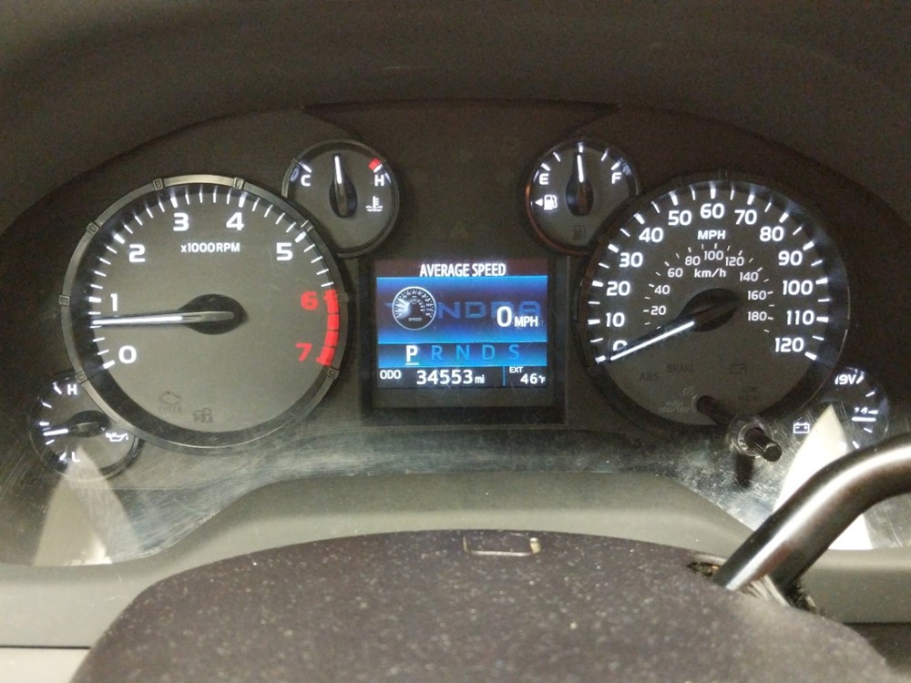 2016 Toyota Tundra - Odometer Close Up