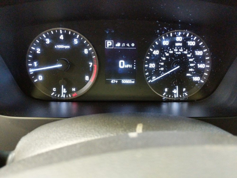 2017 Hyundai Sonata - Odometer Close Up