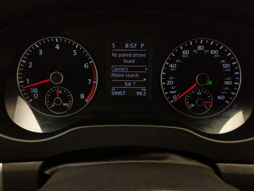 2014 Volkswagen Jetta - Odometer Close Up