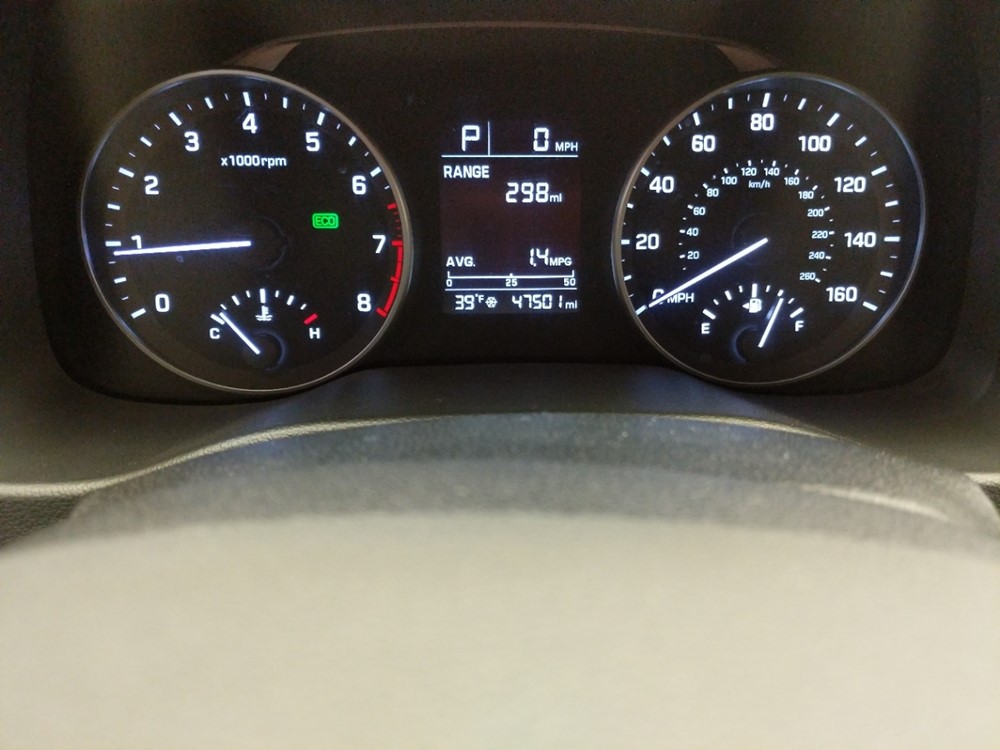 2017 Hyundai Elantra - Odometer Close Up