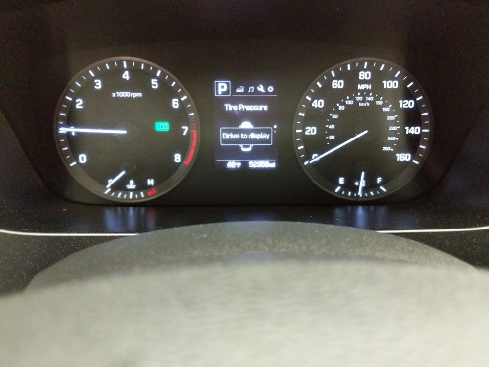 2017 Hyundai Sonata - Odometer Close Up