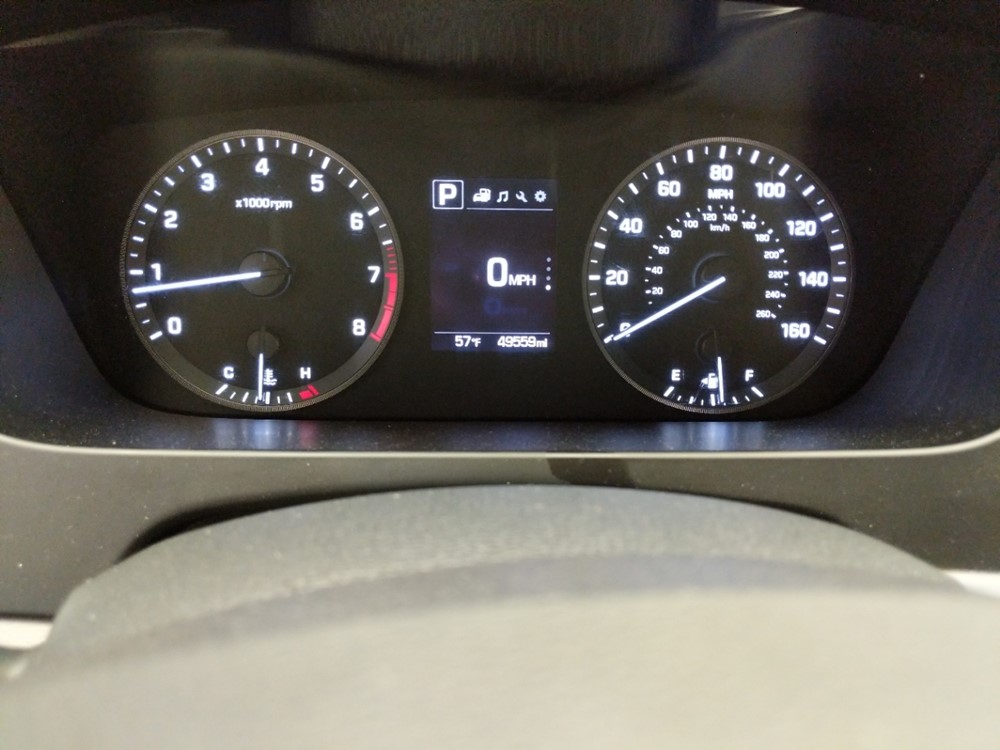 2017 Hyundai Sonata - Odometer Close Up