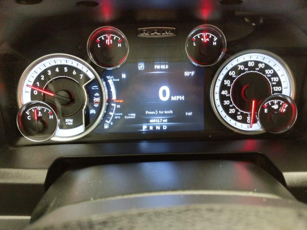 2017 Dodge Ram 1500 - Odometer Close Up
