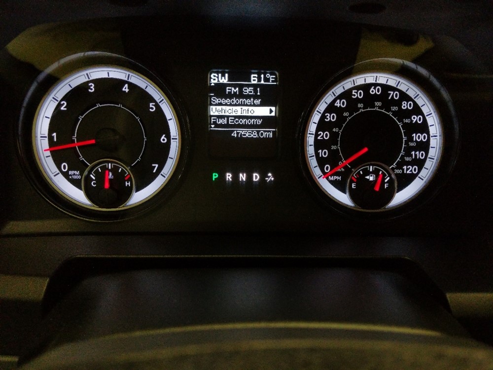 2017 Dodge Ram 1500 - Odometer Close Up