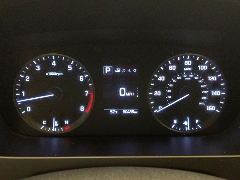2017 Hyundai Sonata - Odometer Close Up
