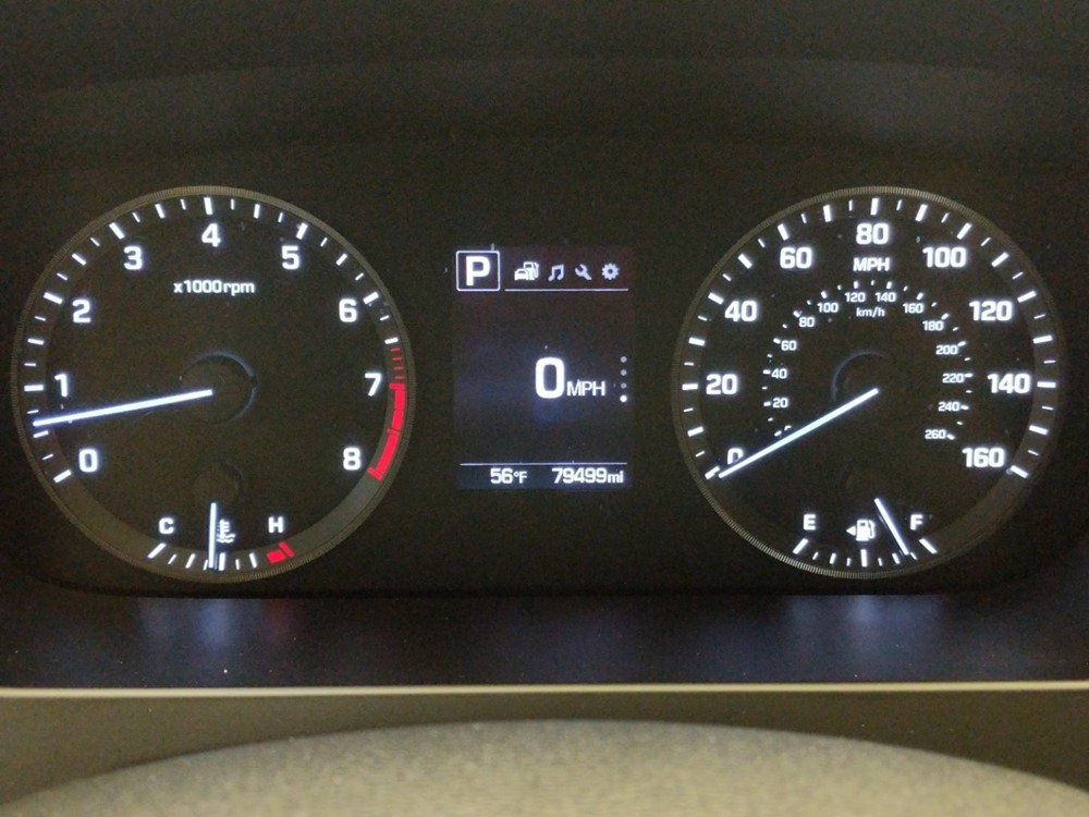 2017 Hyundai Sonata - Odometer Close Up