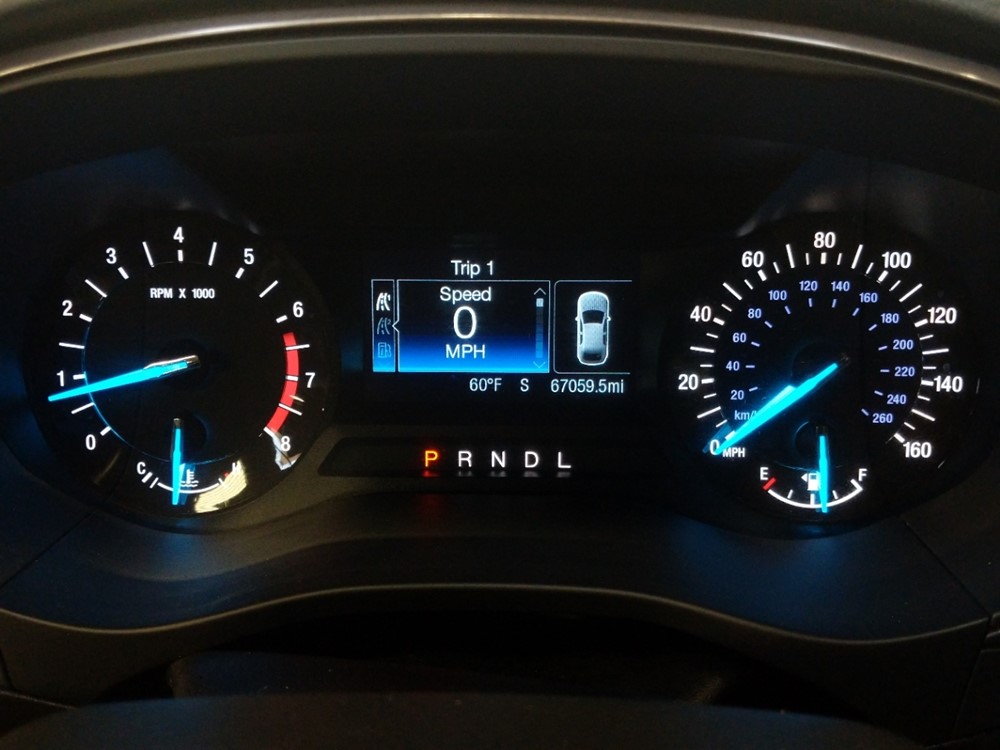 2017 Ford Fusion - Odometer Close Up