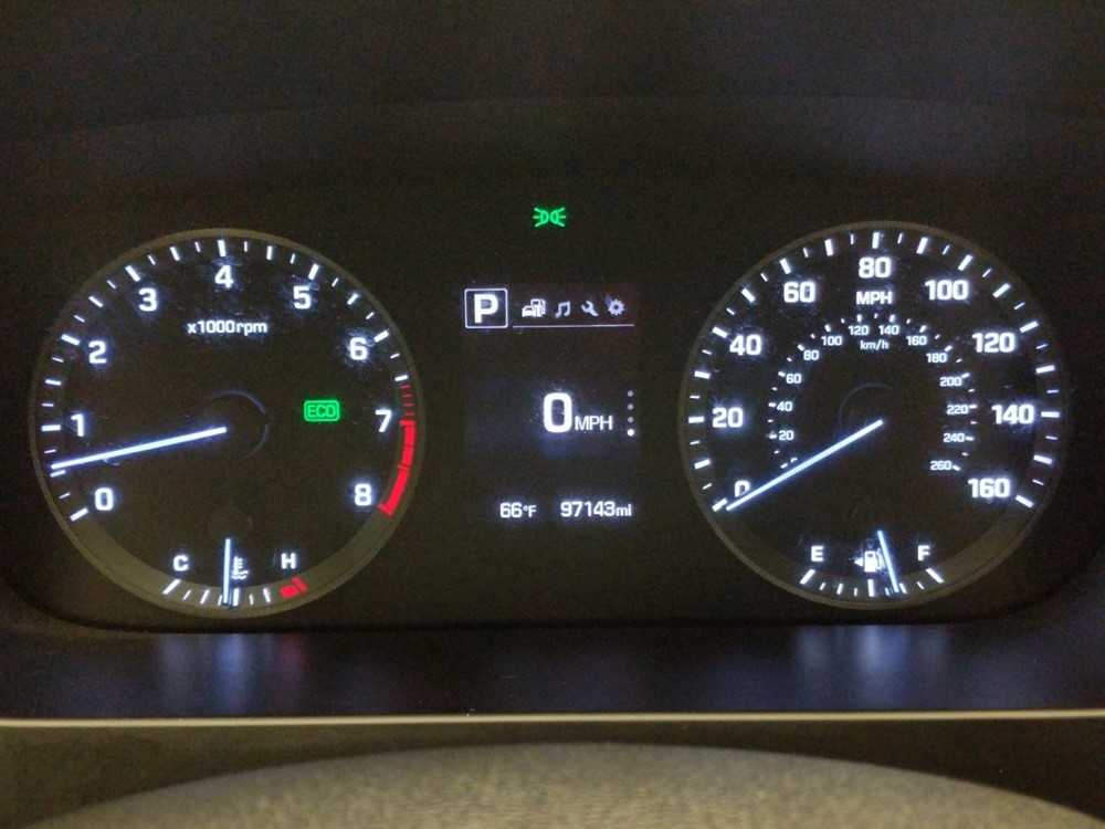 2015 Hyundai Sonata - Odometer Close Up