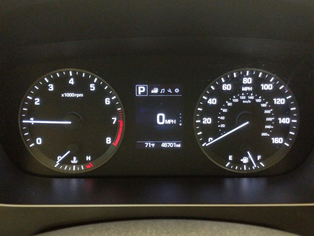 2017 Hyundai Sonata - Odometer Close Up