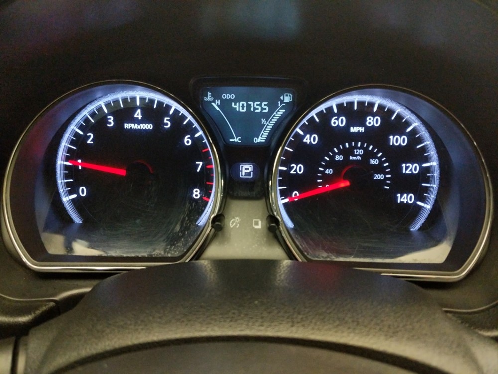 2017 Nissan Versa - Odometer Close Up