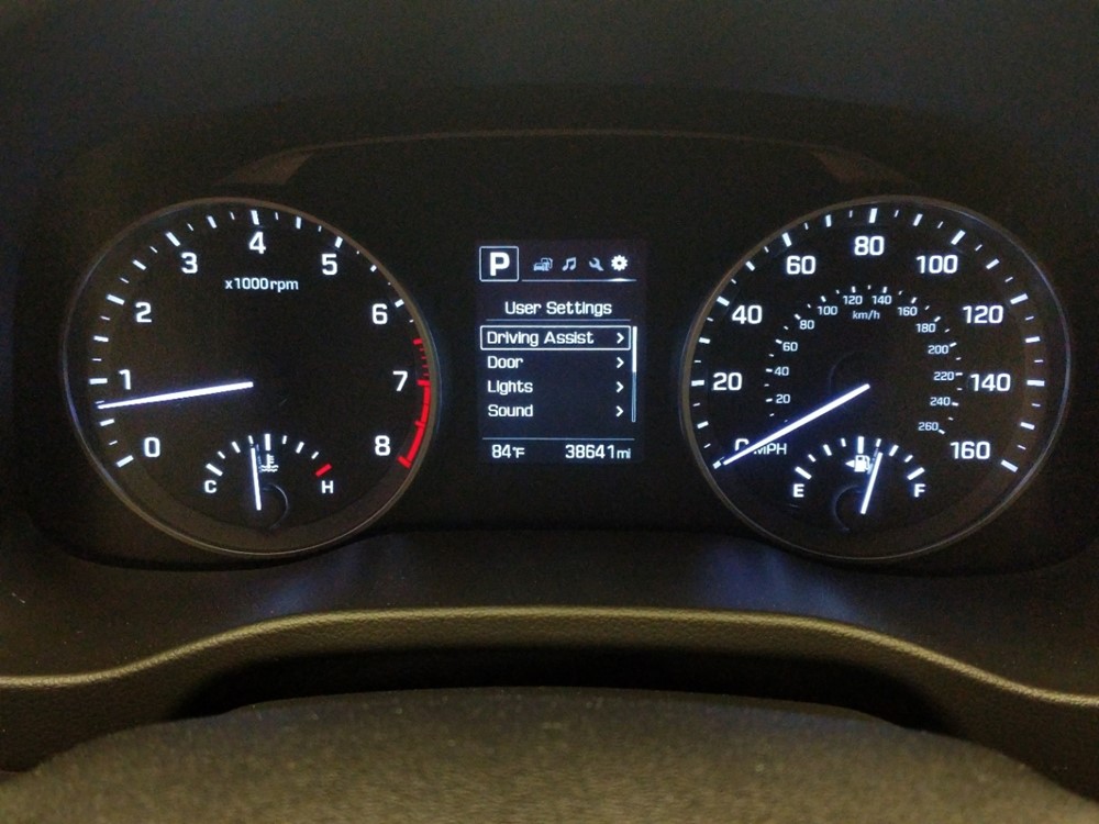 2018 Hyundai Elantra - Odometer Close Up