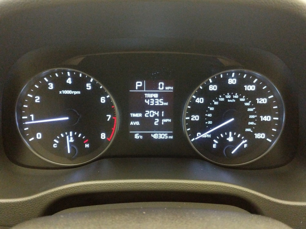 2017 Hyundai Elantra - Odometer Close Up