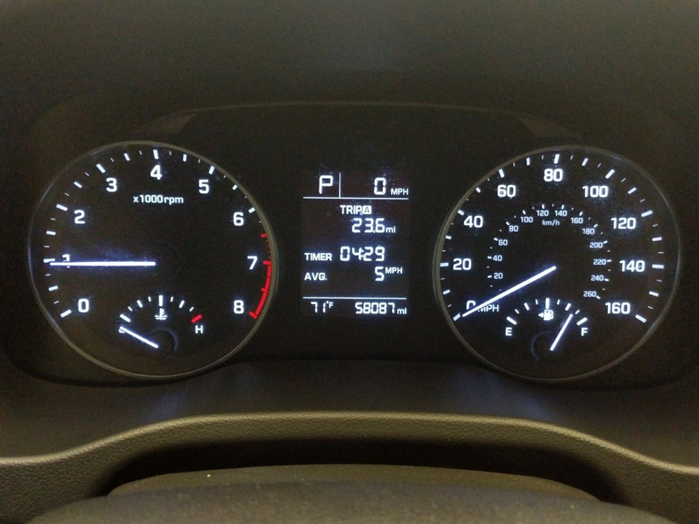 2017 Hyundai Elantra - Odometer Close Up