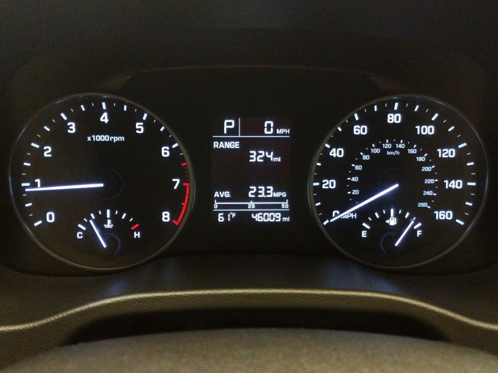 2017 Hyundai Elantra - Odometer Close Up
