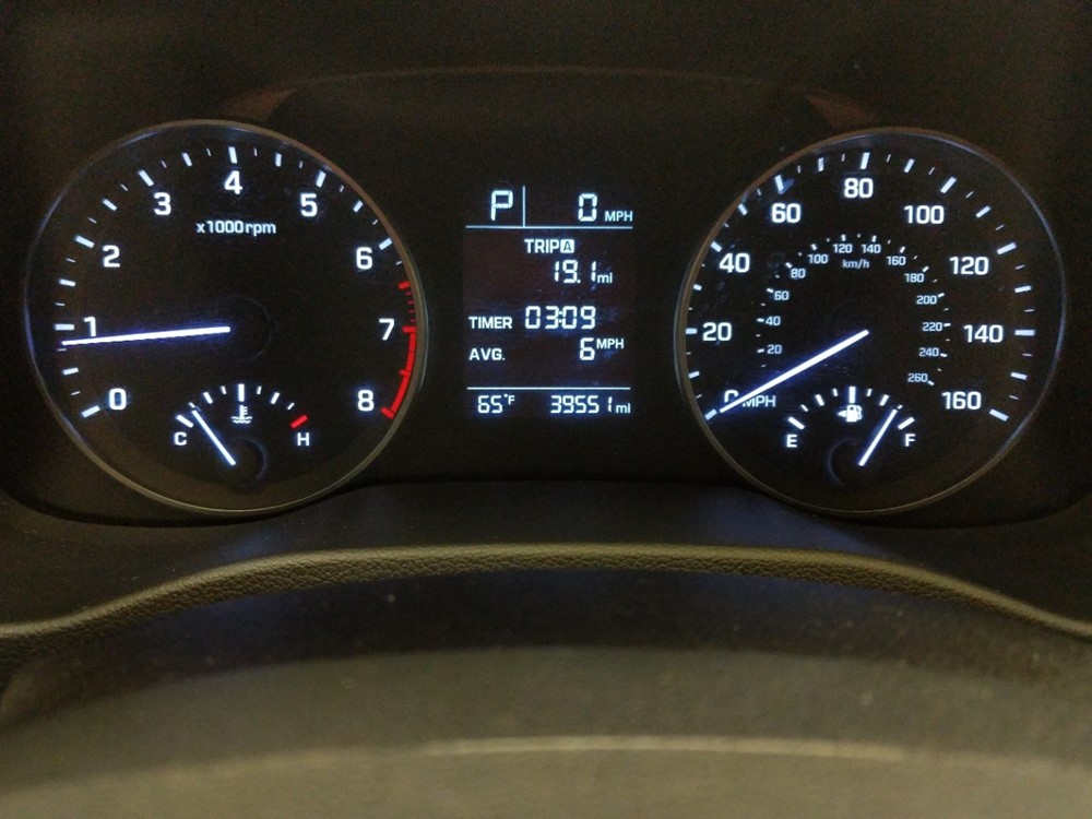 2017 Hyundai Elantra - Odometer Close Up