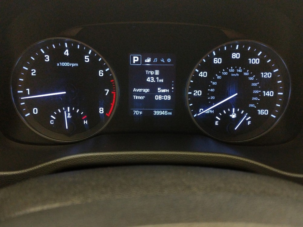2018 Hyundai Elantra - Odometer Close Up