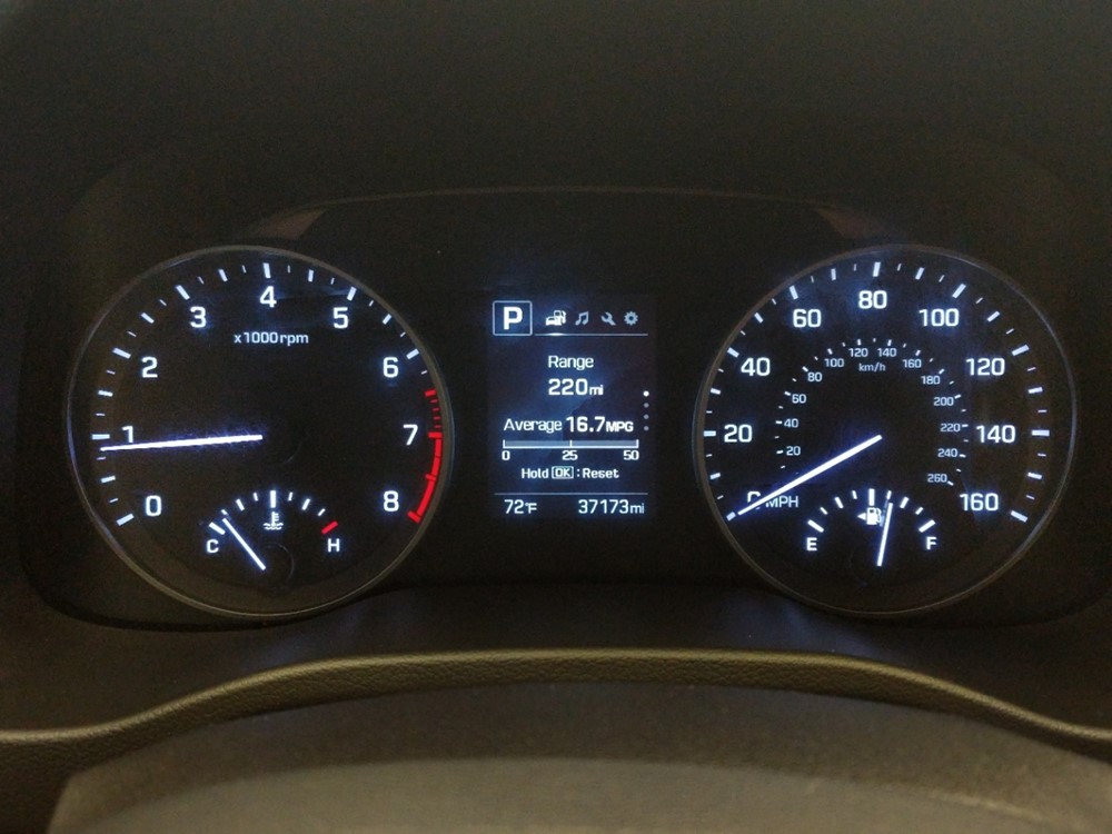 2018 Hyundai Elantra - Odometer Close Up