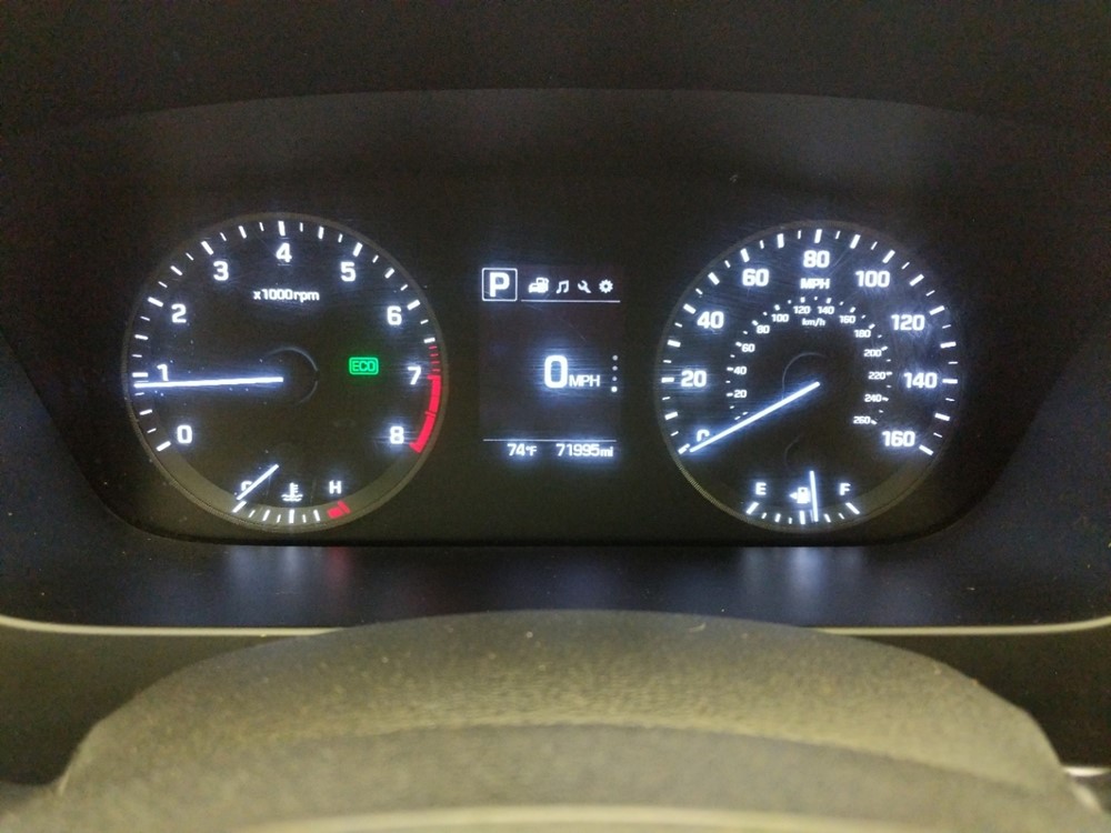 2017 Hyundai Sonata - Odometer Close Up