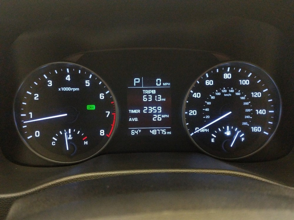 2017 Hyundai Elantra - Odometer Close Up