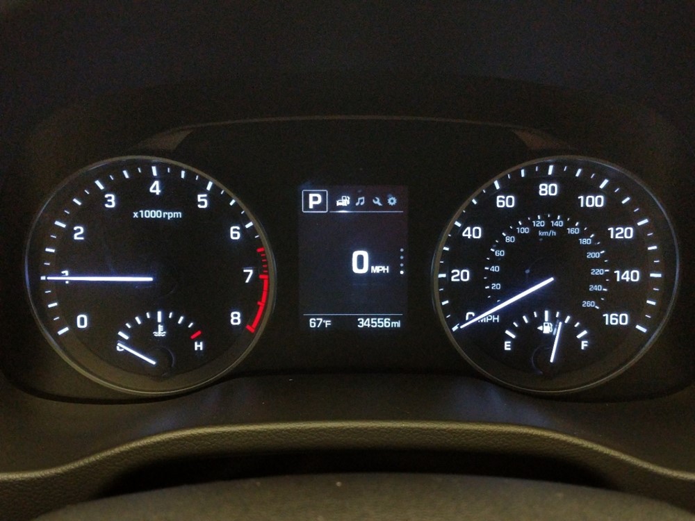 2018 Hyundai Elantra - Odometer Close Up