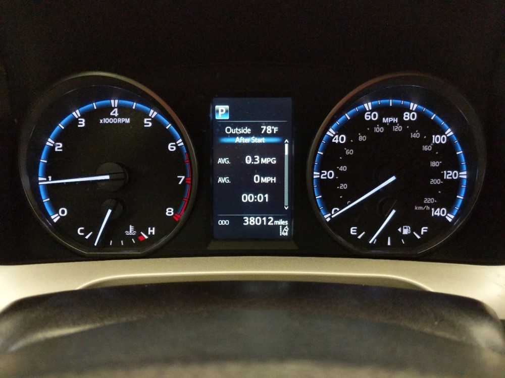 2018 Toyota RAV4 - Odometer Close Up