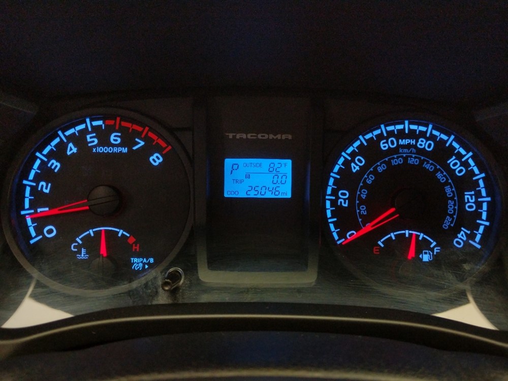 2016 Toyota Tacoma - Odometer Close Up
