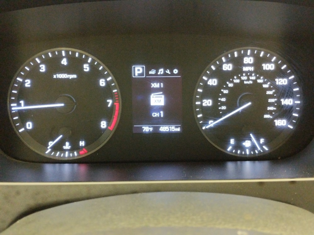 2017 Hyundai Sonata - Odometer Close Up