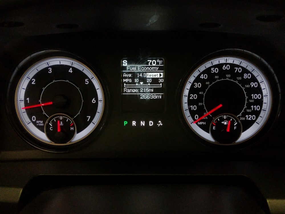 2018 Dodge Ram 1500 - Odometer Close Up
