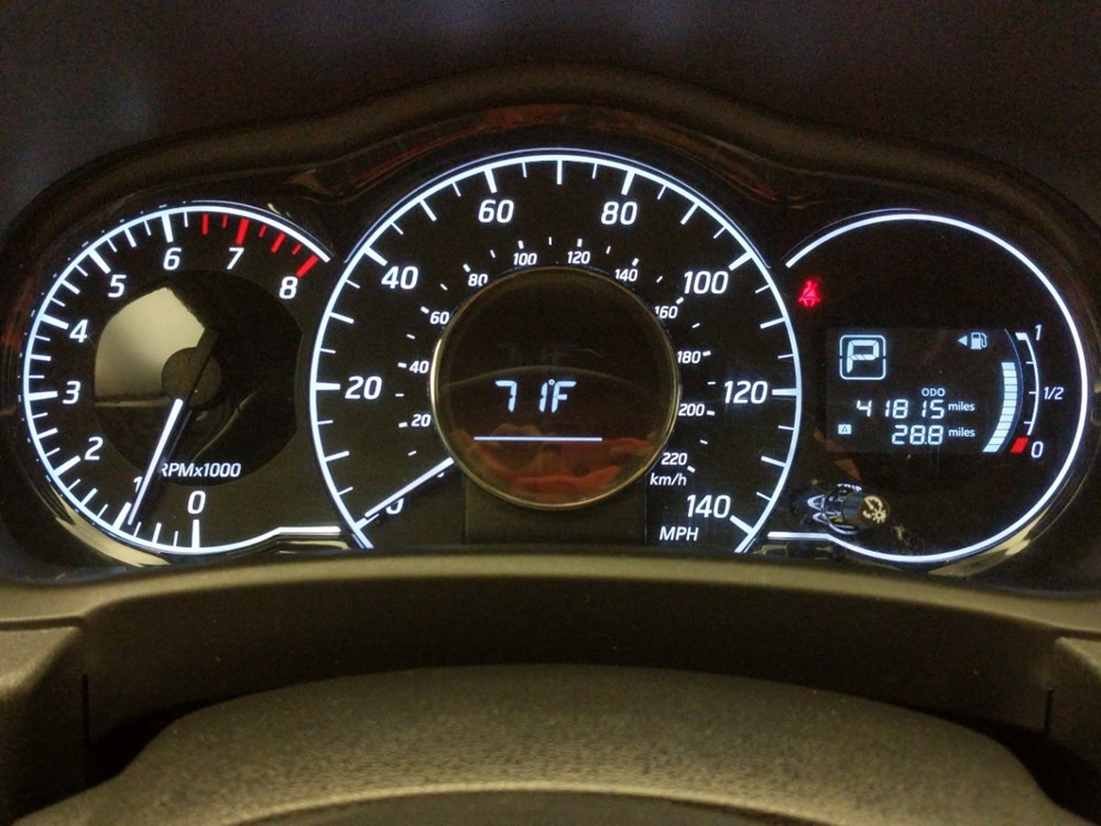 2017 Nissan Versa - Odometer Close Up