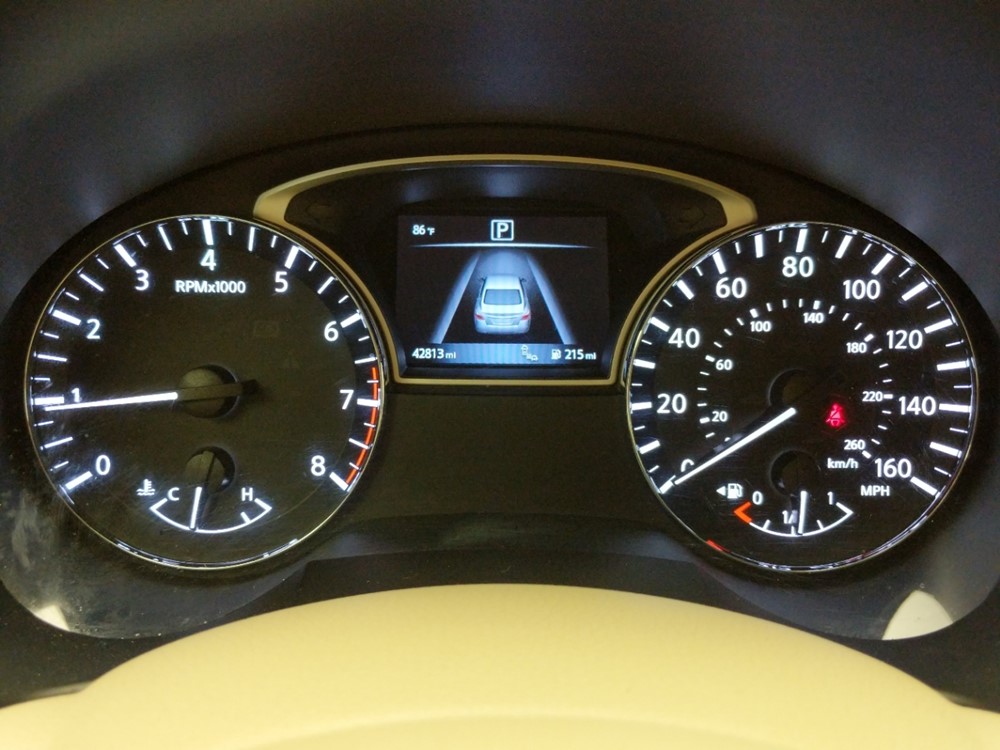 2017 Nissan Altima - Odometer Close Up