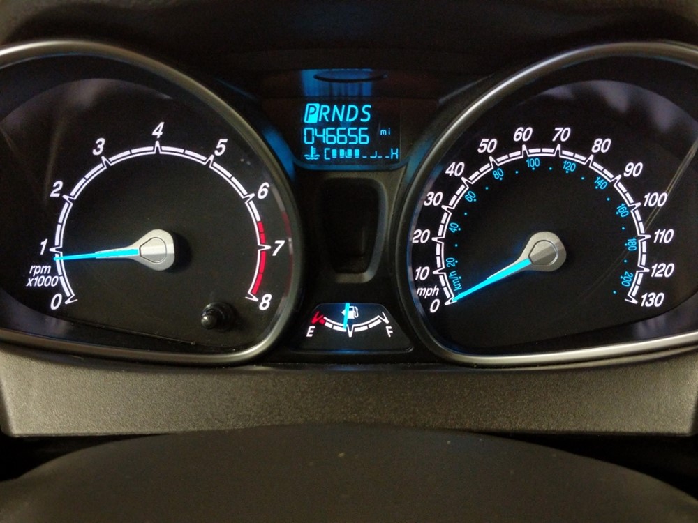 2017 Ford Fiesta - Odometer Close Up