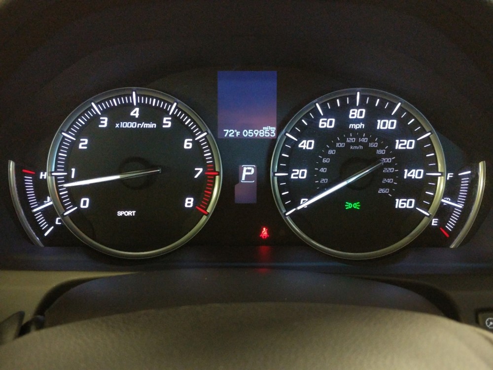 2015 Acura TLX - Odometer Close Up