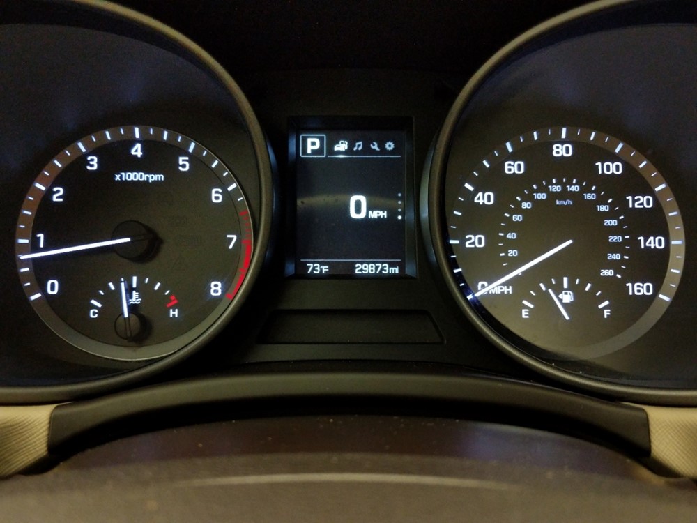 2018 Hyundai Santa Fe - Odometer Close Up