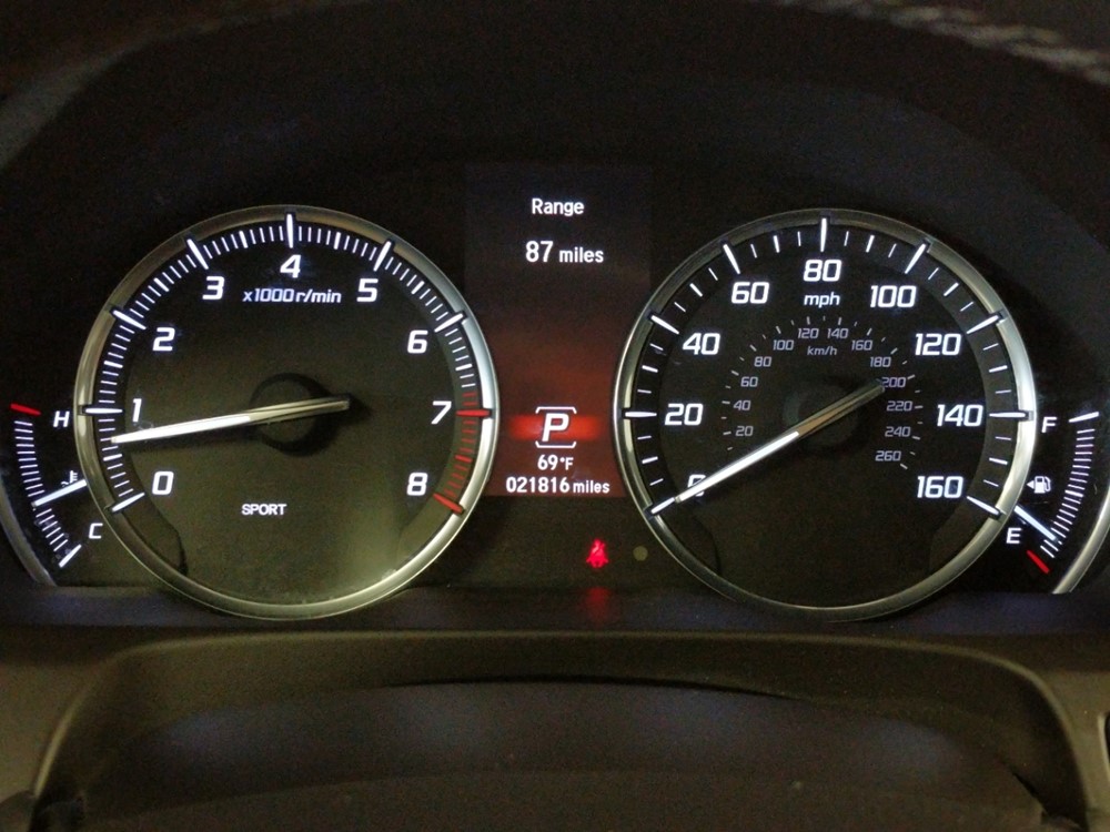 2015 Acura TLX - Odometer Close Up