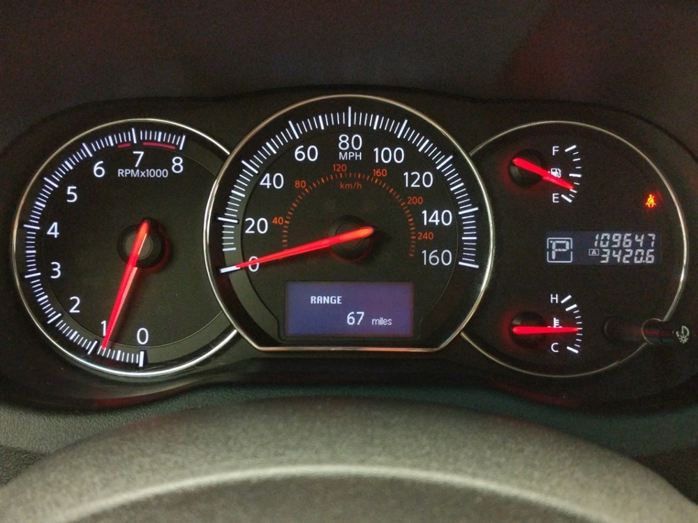 2013 Nissan Maxima - Odometer Close Up