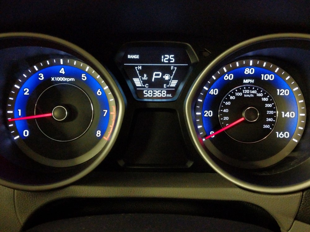 2015 Hyundai Elantra - Odometer Close Up