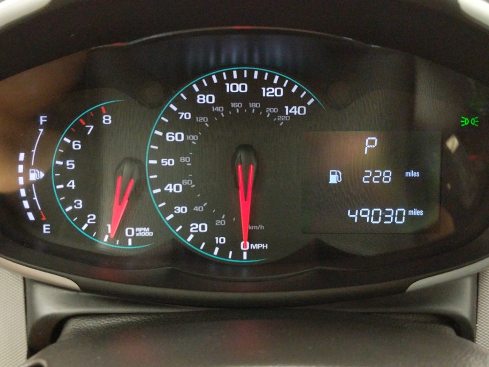2017 Chevrolet Sonic - Odometer Close Up