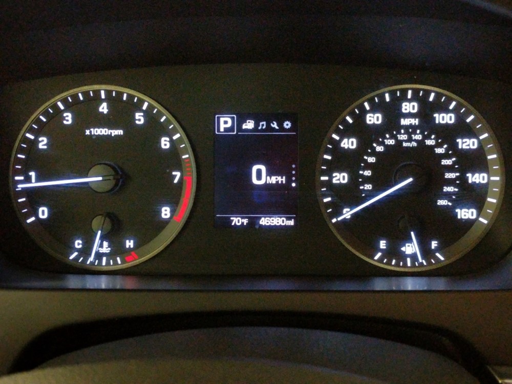 2017 Hyundai Sonata - Odometer Close Up