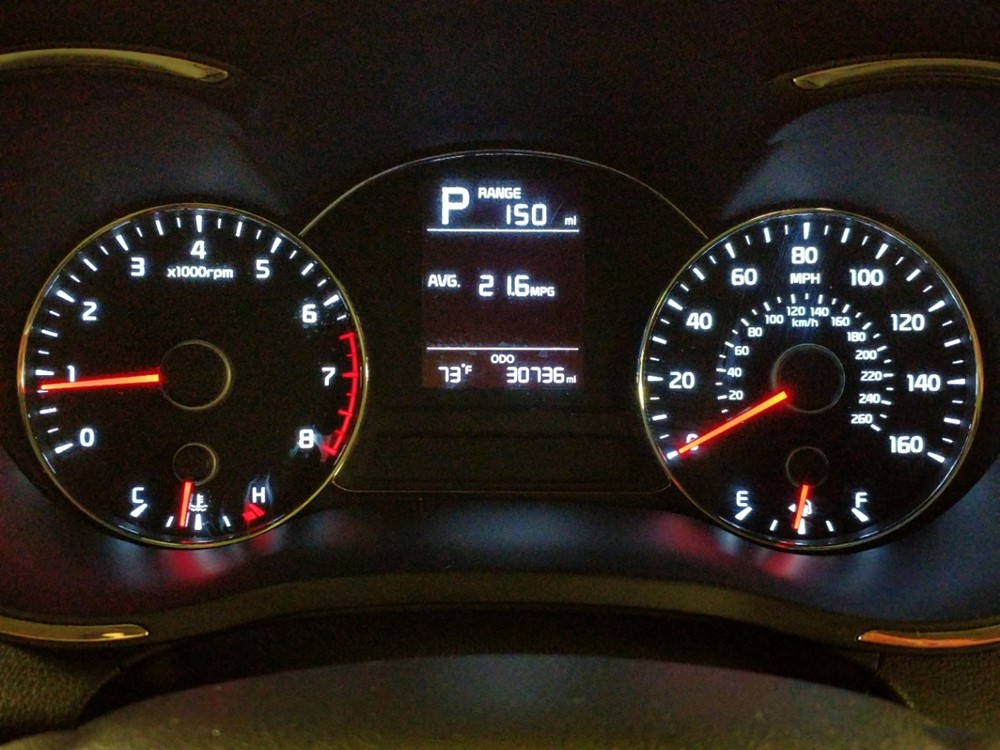 2017 Kia Forte - Odometer Close Up