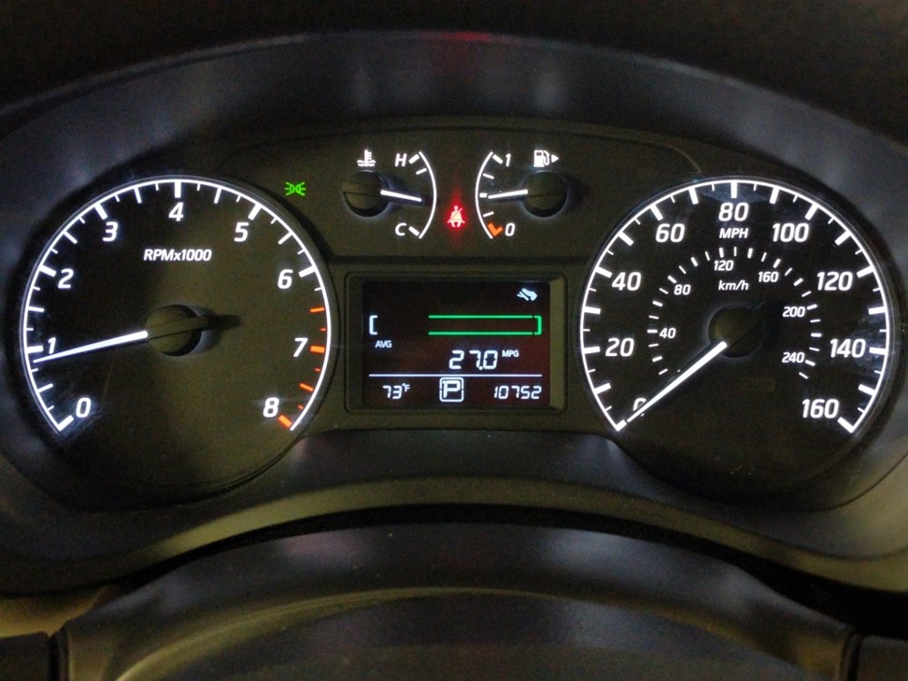2017 Nissan Sentra - Odometer Close Up