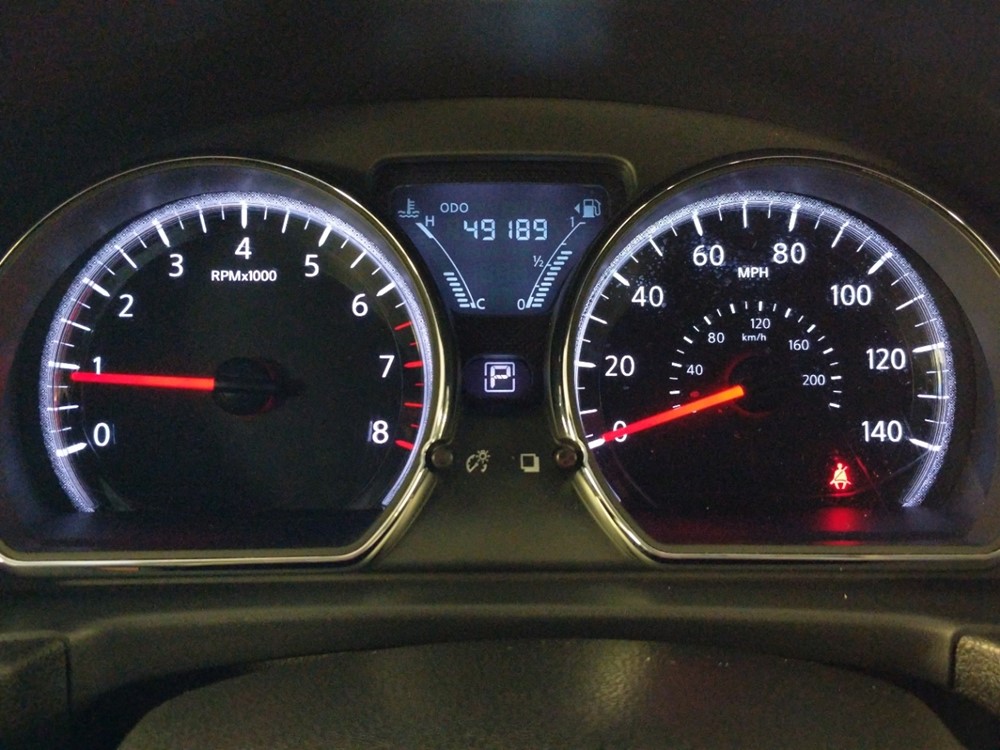 2017 Nissan Versa - Odometer Close Up